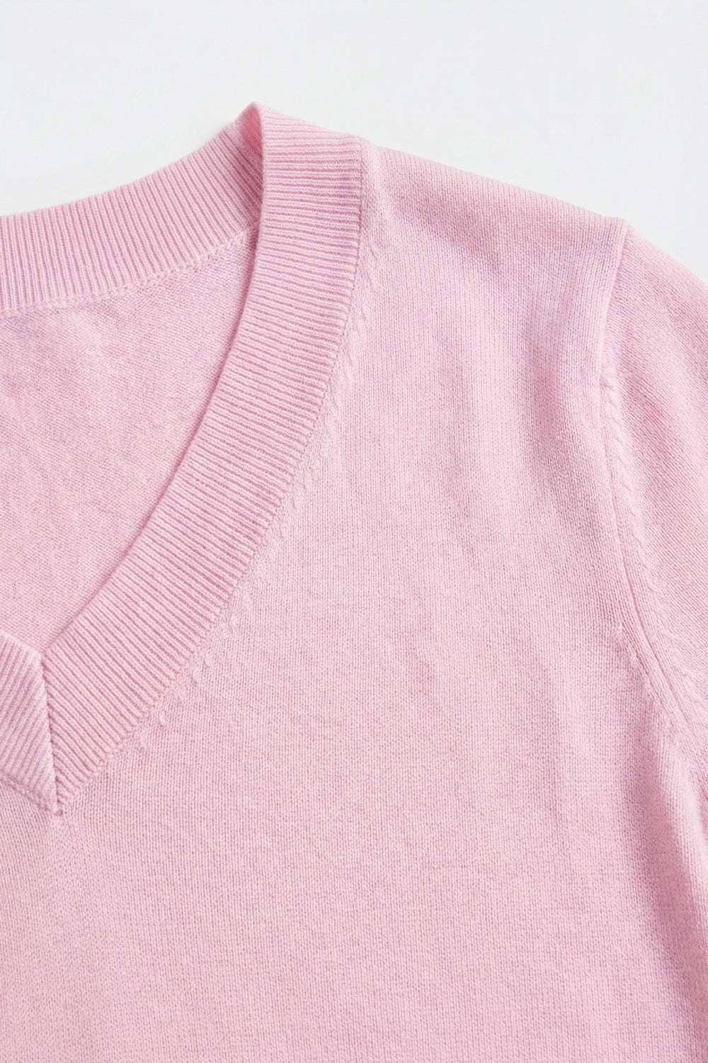 Pink Short Sleeve Knit Top