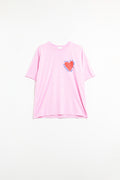 Q2 Pink T-shirt With Love is a Kiss on the Forehead