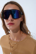UNIKCOSA Polarized Sport Sunglasses in Blue