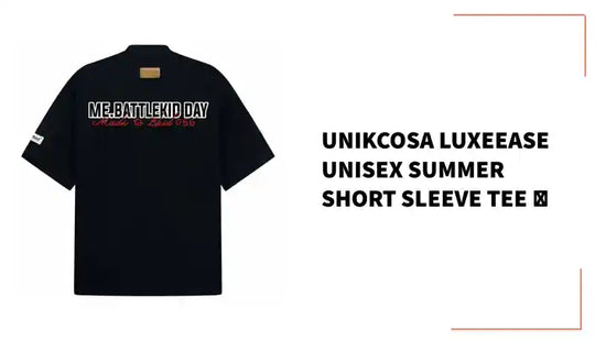 UNIKCOSA LuxeEase Unisex Summer Short Sleeve Tee 💫 by@Outfy