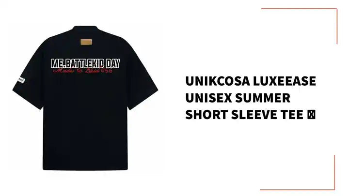 UNIKCOSA LuxeEase Unisex Summer Short Sleeve Tee 💫 by@Outfy