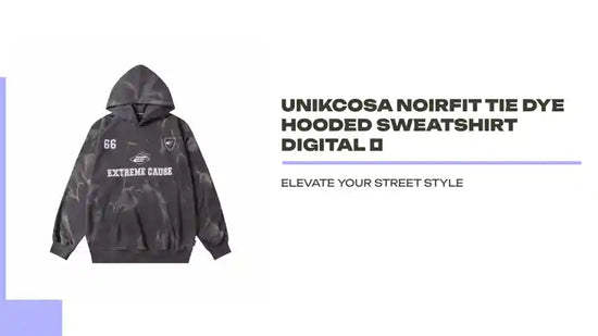 UNIKCOSA NoirFit Tie Dye Hooded Sweatshirt Digital 💫 by@Outfy