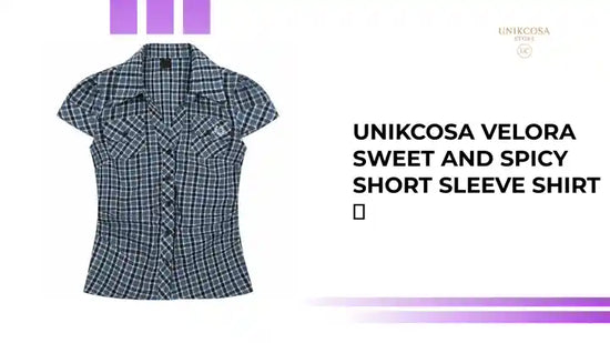 UNIKCOSA Velora Sweet And Spicy Short Sleeve Shirt 💫 by@Outfy