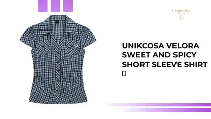 UNIKCOSA Velora Sweet And Spicy Short Sleeve Shirt 💫 by@Outfy