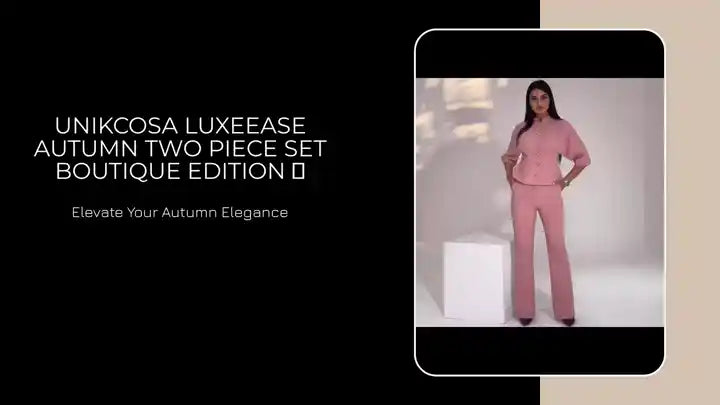 UNIKCOSA LuxeEase Autumn Two Piece Set Boutique Edition 💫 by@Outfy
