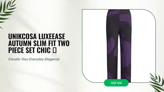 UNIKCOSA LuxeEase Autumn Slim Fit Two Piece Set Chic 💫 by@Outfy