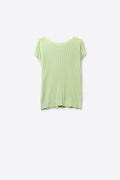 Q2 Ribbed Knit Relaxed Fit sweater in mint green