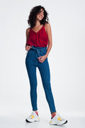 UNIKCOSA skinny jeans with pinstripe