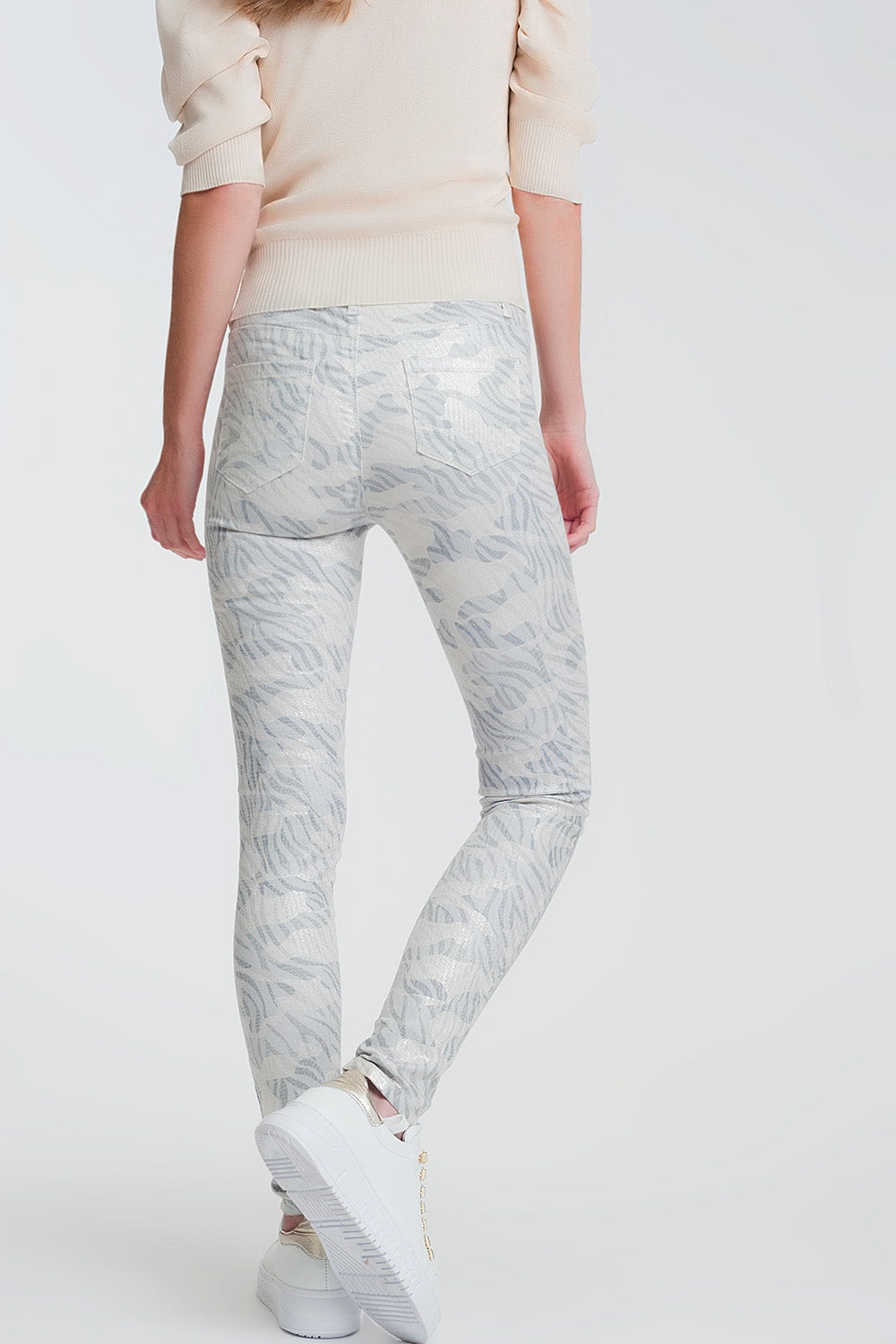 Super Skinny Pants with Stirrup in Camo