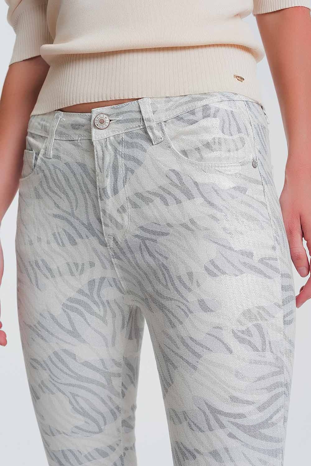 Super Skinny Pants with Stirrup in Camo