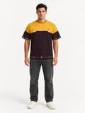 Amber Crown Boxy Cotton T-Shirt — front model styling illustration