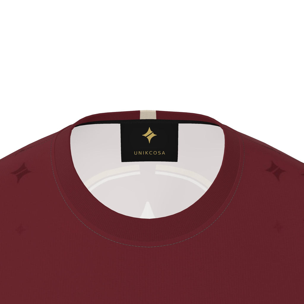 UNIKCOSA boxy cotton T-shirt — original garment preview, neck detail