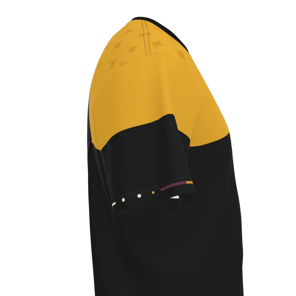 UNIKCOSA boxy cotton T-shirt — original garment preview, right sleeve