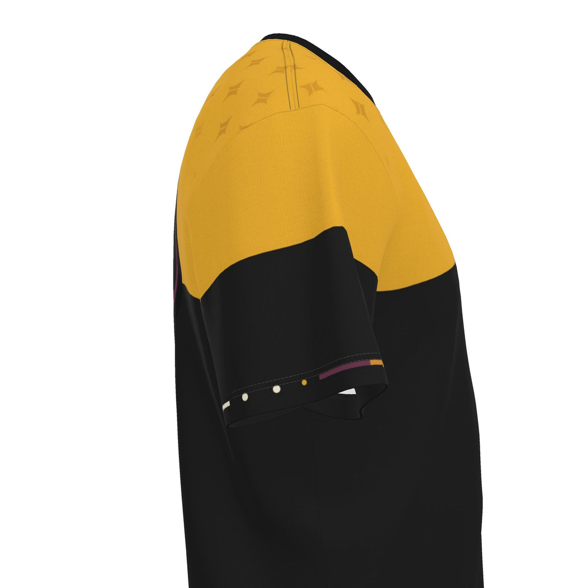 UNIKCOSA boxy cotton T-shirt — original garment preview, right sleeve
