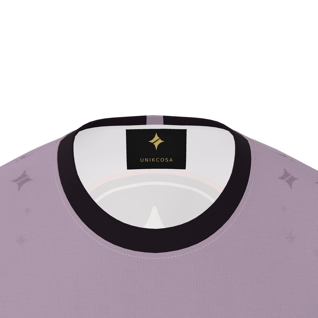 UNIKCOSA boxy cotton T-shirt — original garment preview, neck detail