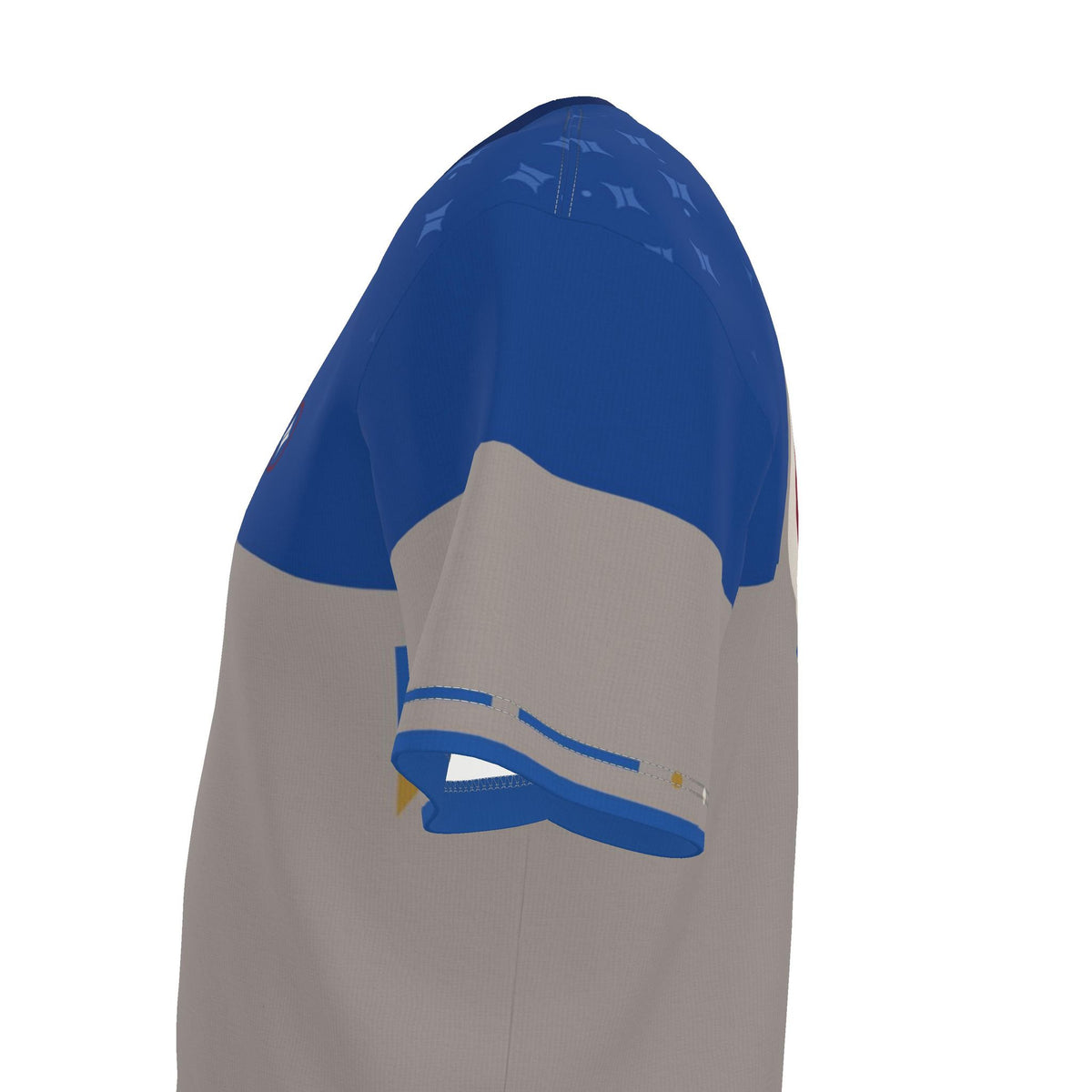 UNIKCOSA boxy cotton T-shirt — original garment preview, left sleeve