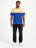 Cobalt Solstice Boxy Cotton T-Shirt — front model styling illustration