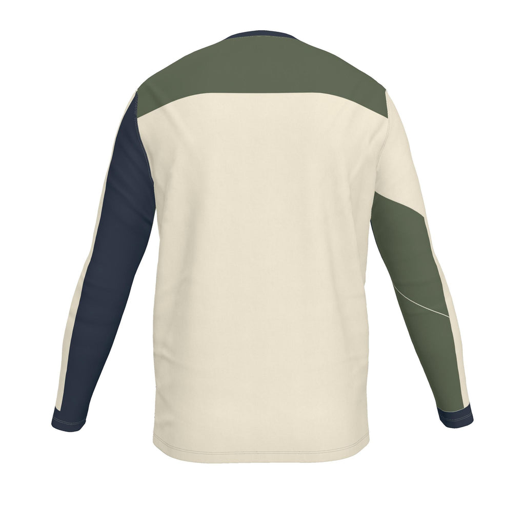Cream Olive Luxury Bounce Cotton Long Sleeve T-Shirt — original supplier garment view 5, corrected print
