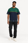 Emerald Nocturne Boxy Cotton T-Shirt — front model styling illustration