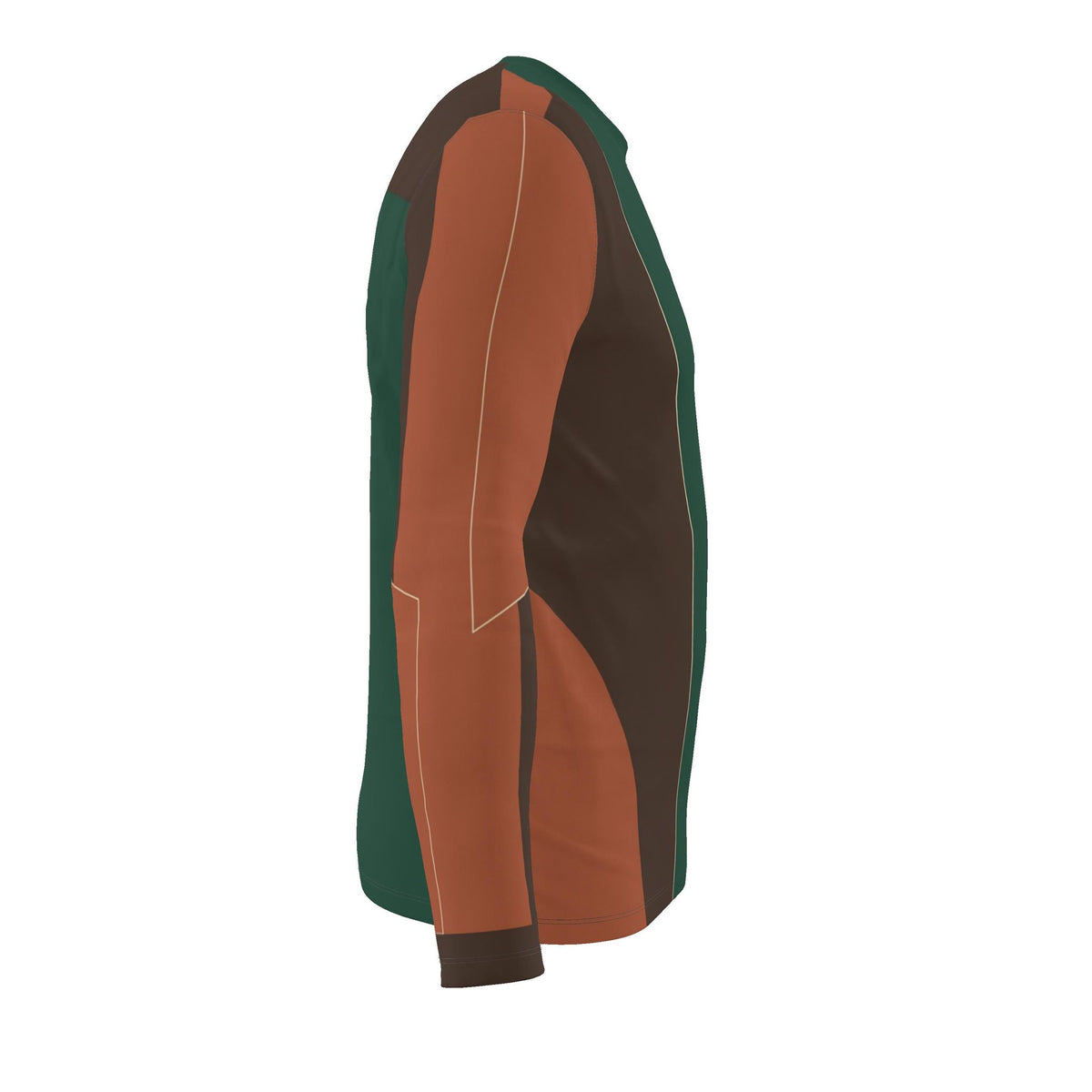 Emerald Sienna Luxury Bounce Cotton Long Sleeve T-Shirt — original supplier garment view 4, corrected print
