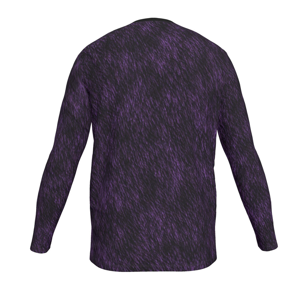Midnight Crown Luxury Long Sleeve T-Shirt by UNIKCOSA, final garment back view