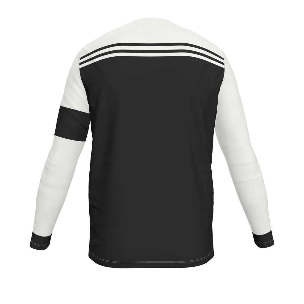 Monochrome Line Luxury Bounce Cotton Long Sleeve T-Shirt — supplier garment view 5