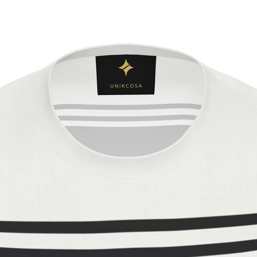 Monochrome Line Luxury Bounce Cotton Long Sleeve T-Shirt — supplier garment view 6