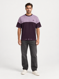 Orchid Regalia Boxy Cotton T-Shirt — front model styling illustration