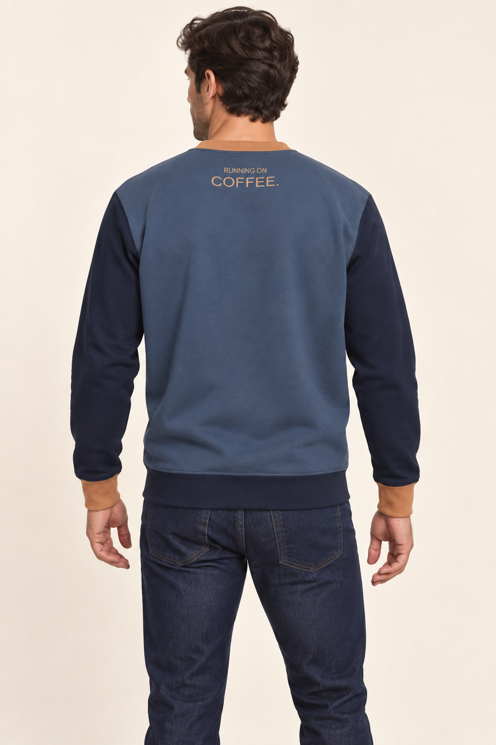 Slate Copper sweatshirt — AI-generated back styling illustration