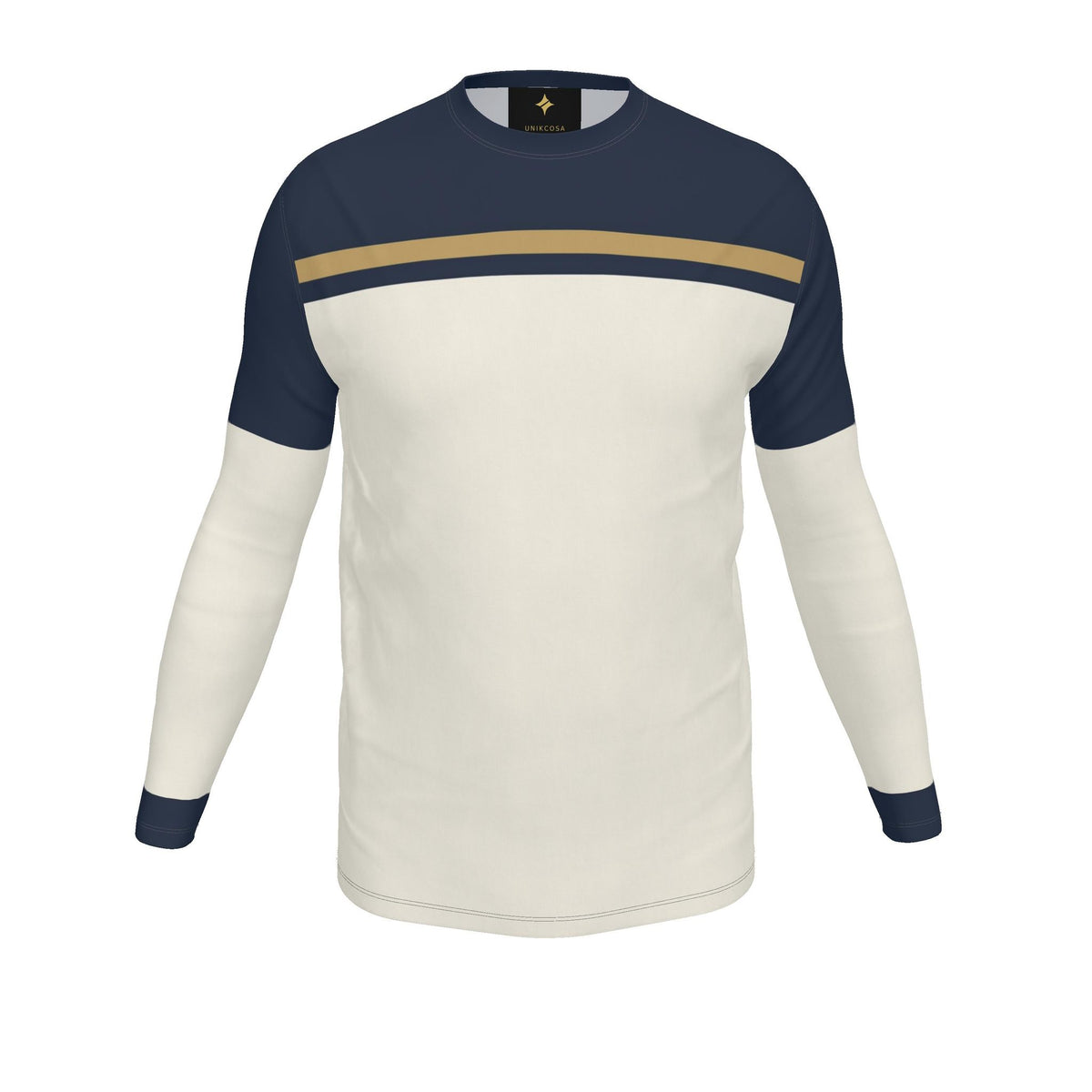Royal Edge Luxury Bounce Cotton Long Sleeve T-Shirt — original supplier garment view 2, corrected print