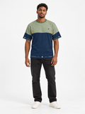 Sage Nautilus Boxy Cotton T-Shirt — front model styling illustration