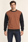 Terracotta Obsidian Nero Ponte sweatshirt — front model styling illustration
