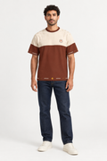 Terracotta Regalia Reserve Boxy Cotton T-Shirt — front model styling illustration
