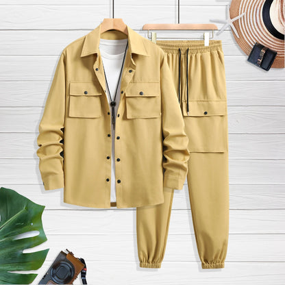 UNIKCOSA NoirFit Mens Two Piece Sportswear Set Casual 💫