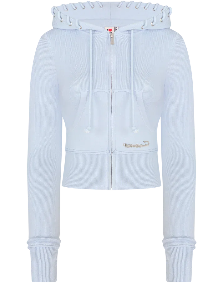 UNIKCOSA’s Y2K Sportswear Set — Pink & Blue Slim Hoodie + Casual Pants 2-Piece