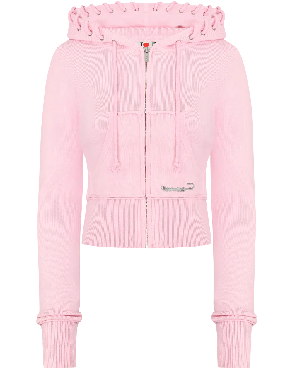 UNIKCOSA’s Y2K Sportswear Set — Pink & Blue Slim Hoodie + Casual Pants 2-Piece