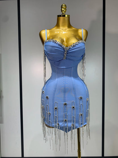 UNIKCOSA’s 2025 Spaghetti Strap Backless Dress — Sexy Bodycon Bandage Prom & Party Gown