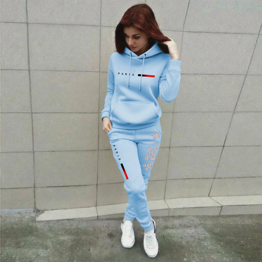 UNIKCOSA’s Autumn/Winter Jogging Set — High-Quality Hoodie + Pants 2-Piece Outfit