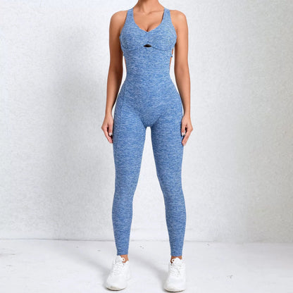 UNIKCOSA’s 2025 Sporty Jumpsuit — Push-Up Fitness Overalls for Gym, Yoga & Streetwear