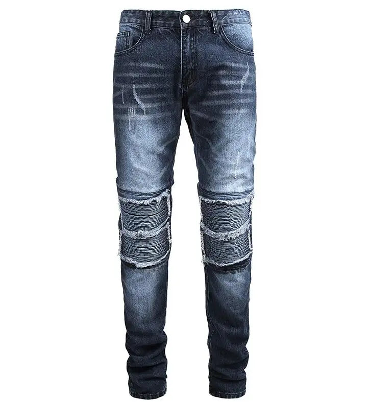 UNIKCOSA UrbanSoul Patched Ripped Jeans Denim Edition 🔥