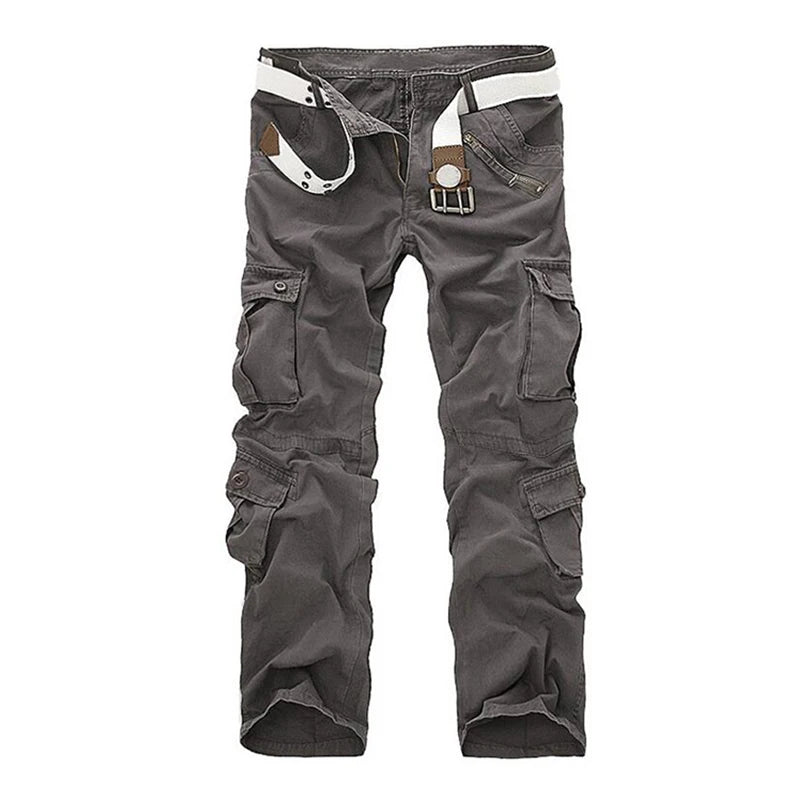 UNIKCOSA UrbanSoul Mens Plus Size Cargo Pants Joggers Zip 🌆