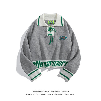 UNIKCOSA Velora Street Fashion Knitted Polo Sweater 💫