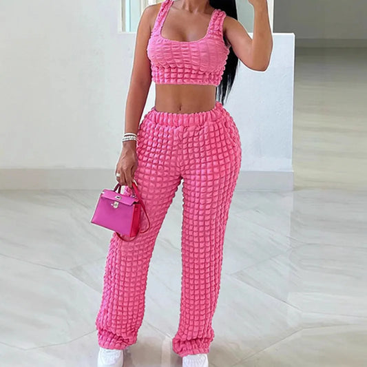 UNIKCOSA’s 2025 Plus-Size Summer Set — Printed Top + Pants 2-Piece Outfit