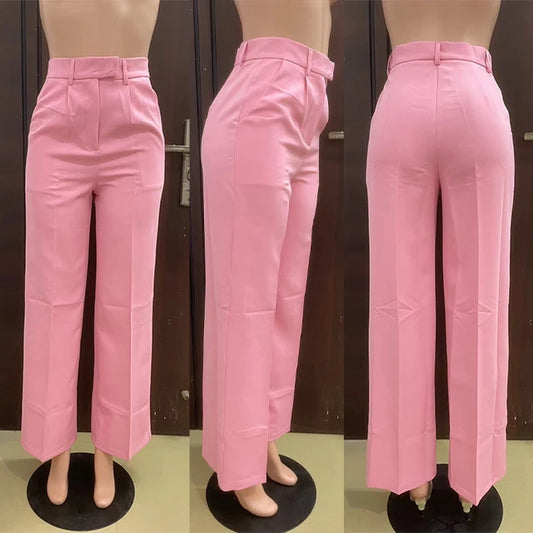 UNIKCOSA UrbanSoul Elegant High-Waist Wide-Leg Trousers 💫