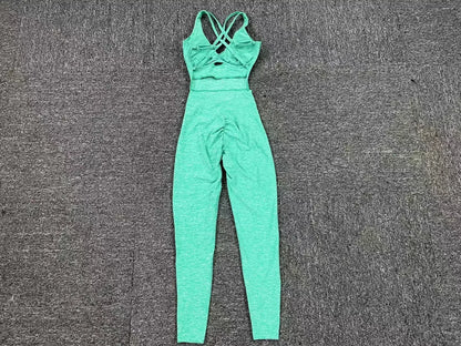 UNIKCOSA’s 2025 Sporty Jumpsuit — Push-Up Fitness Overalls for Gym, Yoga & Streetwear