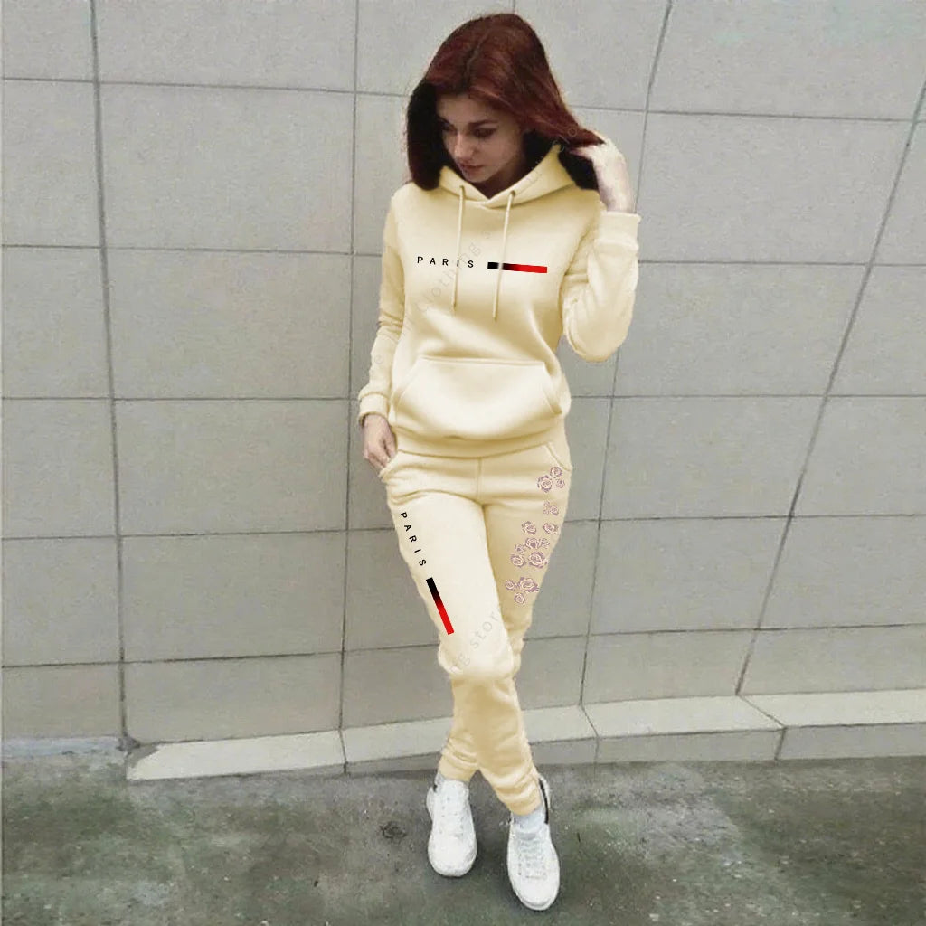 UNIKCOSA’s Autumn/Winter Jogging Set — High-Quality Hoodie + Pants 2-Piece Outfit