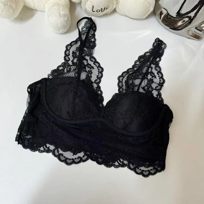 UNIKCOSA’s 2025 French Vintage Ruffle Blouse — Sleeveless V-Neck Coquette Chic