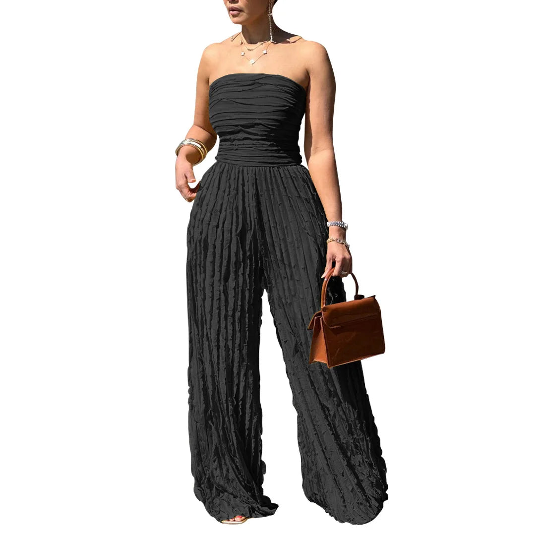 UNIKCOSA Velora Strapless Wide Leg Jumpsuit Romper Edition 💫