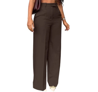 UNIKCOSA UrbanSoul Elegant High-Waist Wide-Leg Trousers 💫