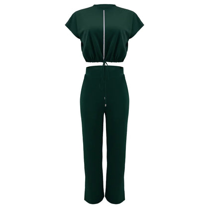 UNIKCOSA Velora Two-Piece Set Drawstring Top and Pants 💫